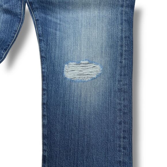 Outerknown S.E.A. Fillmore Boyfriend Denim Jeans 30 Blue Distressed New - Picture 5 of 16